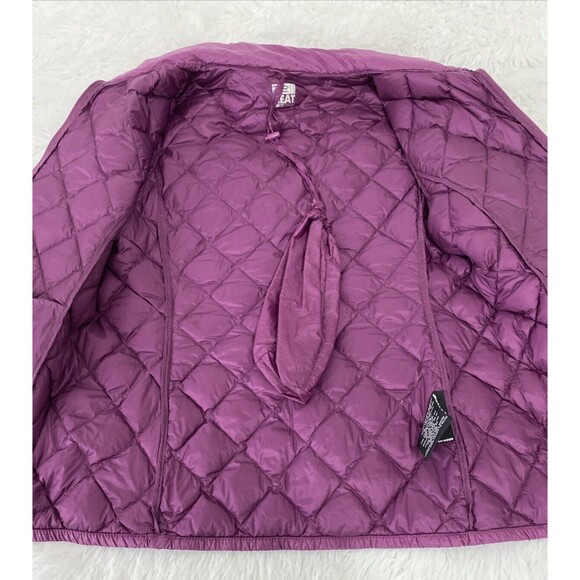 32 Degree Heat Down Puffe Quilt Jacket Size M Purple Women Zip Outdoors Feather - Picture 8 of 15